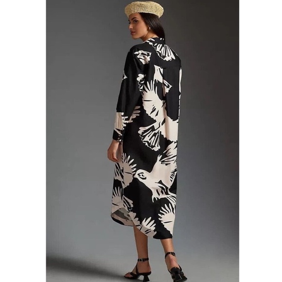 Anthropologie Black and White Maxi Dress - Picture 2 of 14